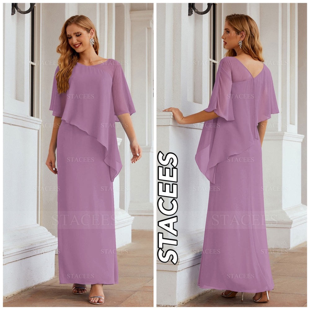 STACEES Sheath/Column Sleeveless Ankle length maxi Dress